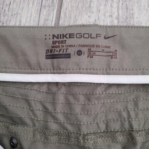 Nike Golf Sport Dri-Fit Olive Green Cargo Skirt Women's Size 10 - Picture 10 of 12